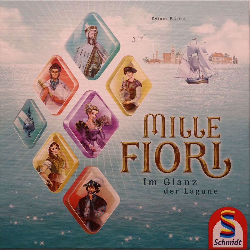 Mille Fiori – Im Glanz der Lagune Cover des Brettspiels 'Mille Fiori – Im Glanz der Lagune'